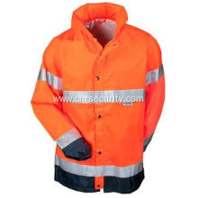 High Visibility Orange Waterproof Breathable  Jacket